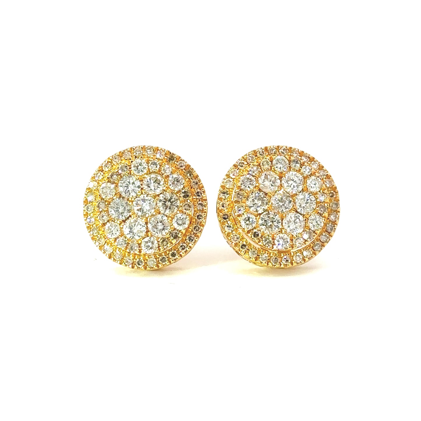 10K Diamond Screwback Earrings