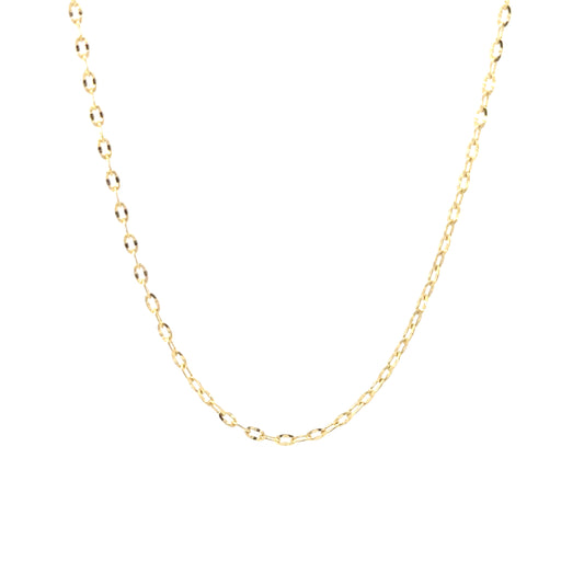 10K Yellow Gold Fancy Cable Link Chain