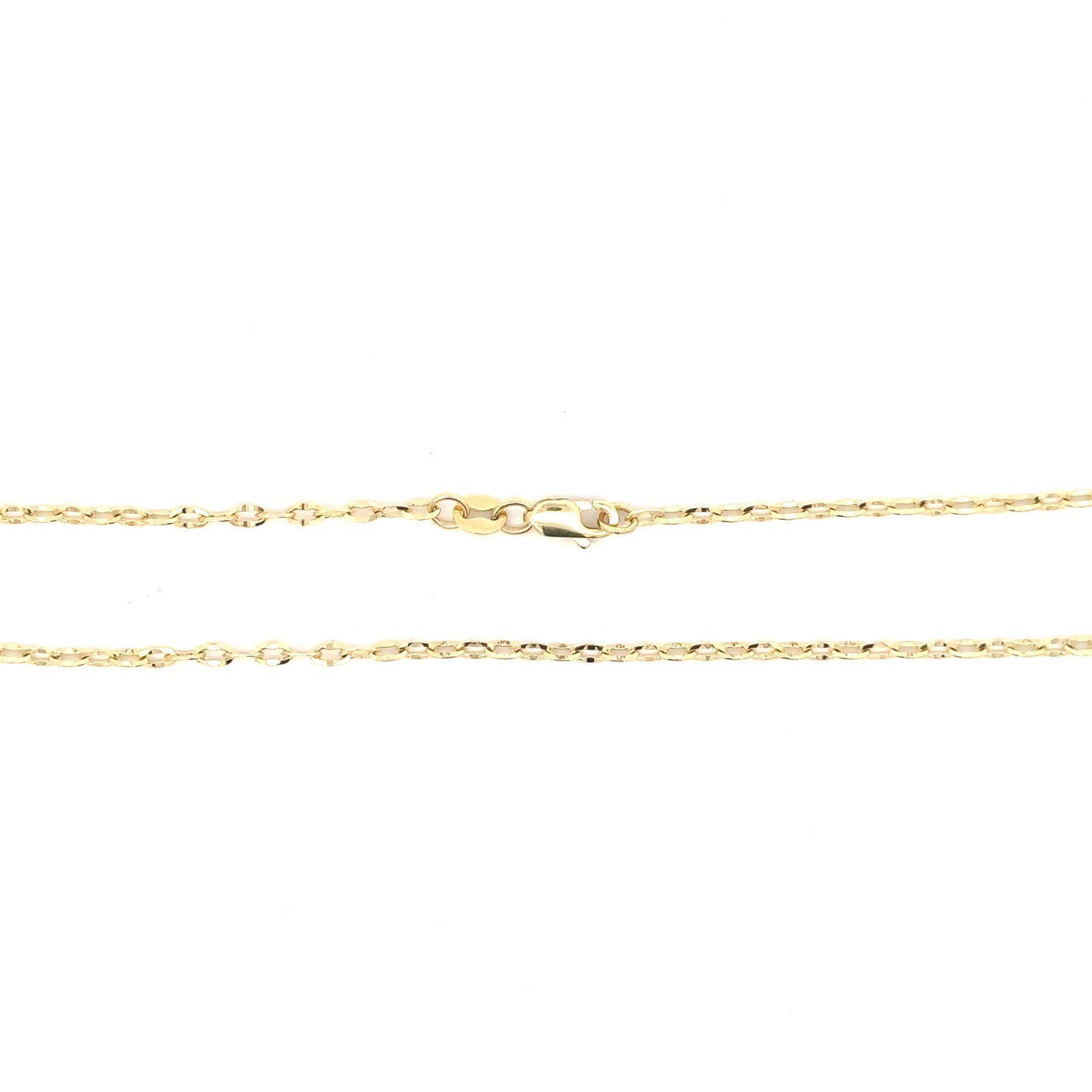 10K Yellow Gold Fancy Cable Link Chain