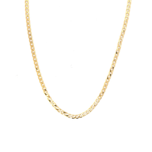 10K Yellow Gold Curb Link Chain