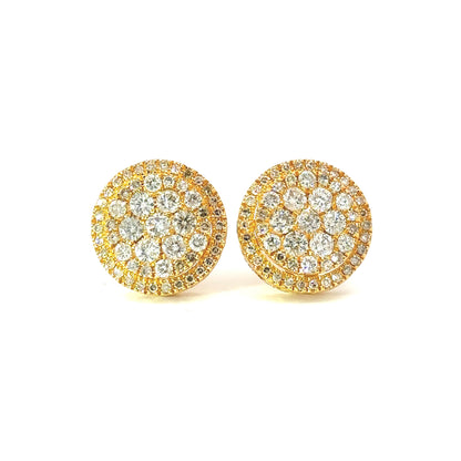 10K Diamond Screwback Earrings