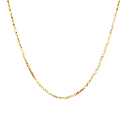 10K Yellow Gold Wheat Chain