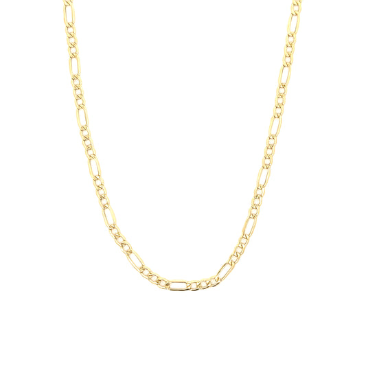 10K Yellow Gold Figaro Chain