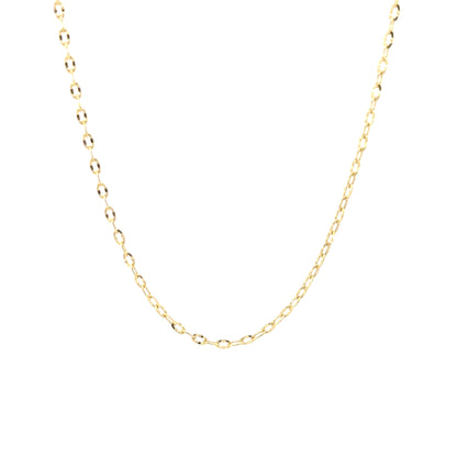 10K Yellow Gold Fancy Cable Link Chain