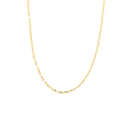 10K Yellow Gold Fancy Cable Link Chain