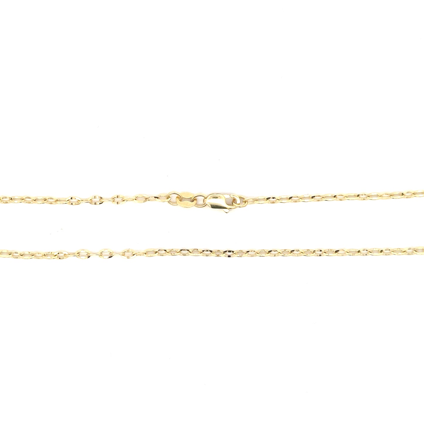 10K Yellow Gold Fancy Cable Link Chain