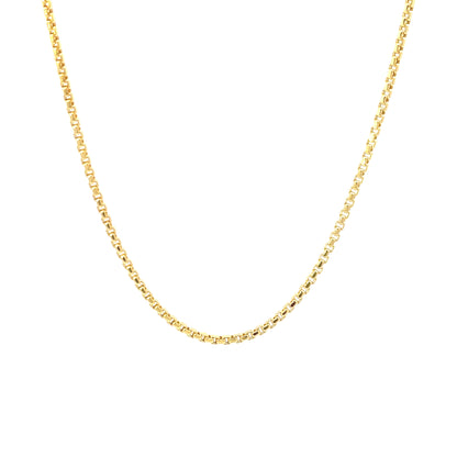 10K Yellow Gold Round Box Chain