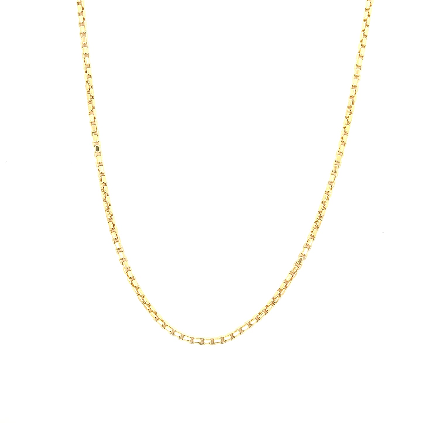 10K Yellow Gold Round Box Chain