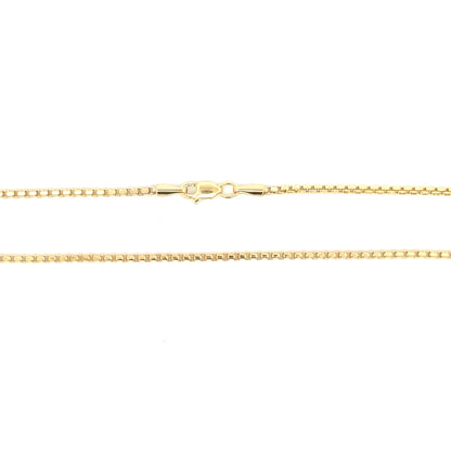 10K Yellow Gold Round Box Chain