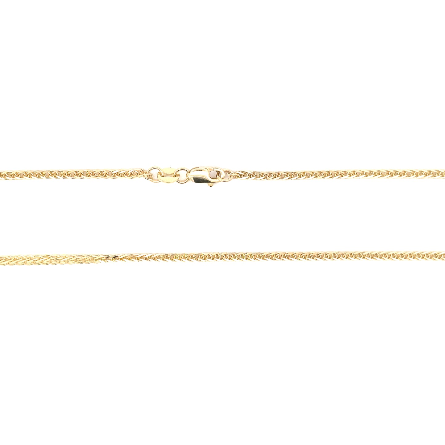 14K Yellow Gold Wheat Chain