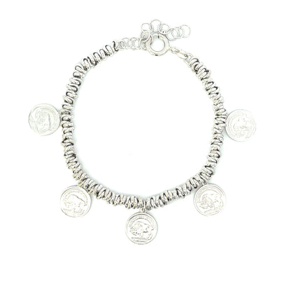 Sterling Silver Coin Bracelet