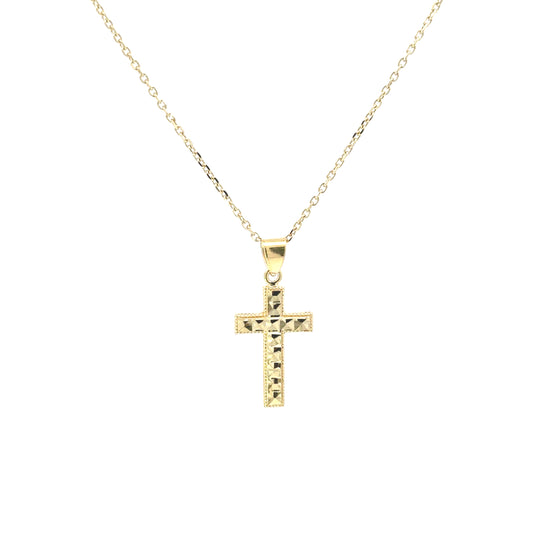 10K Yellow Gold Cross Pendant