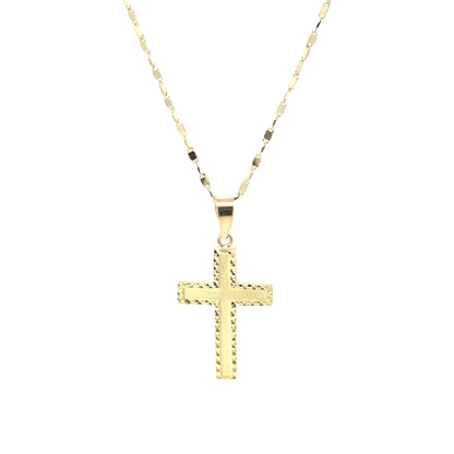 10K Yellow Gold Cross Pendant