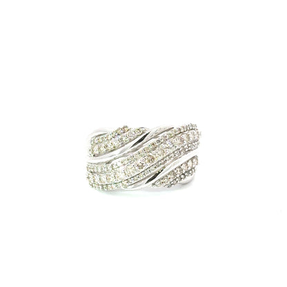 10K White Gold Diamond Ring