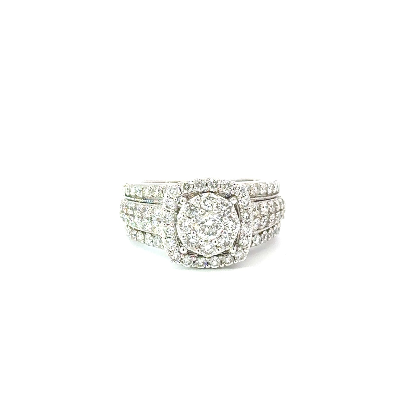 14k White Gold Diamond Ring