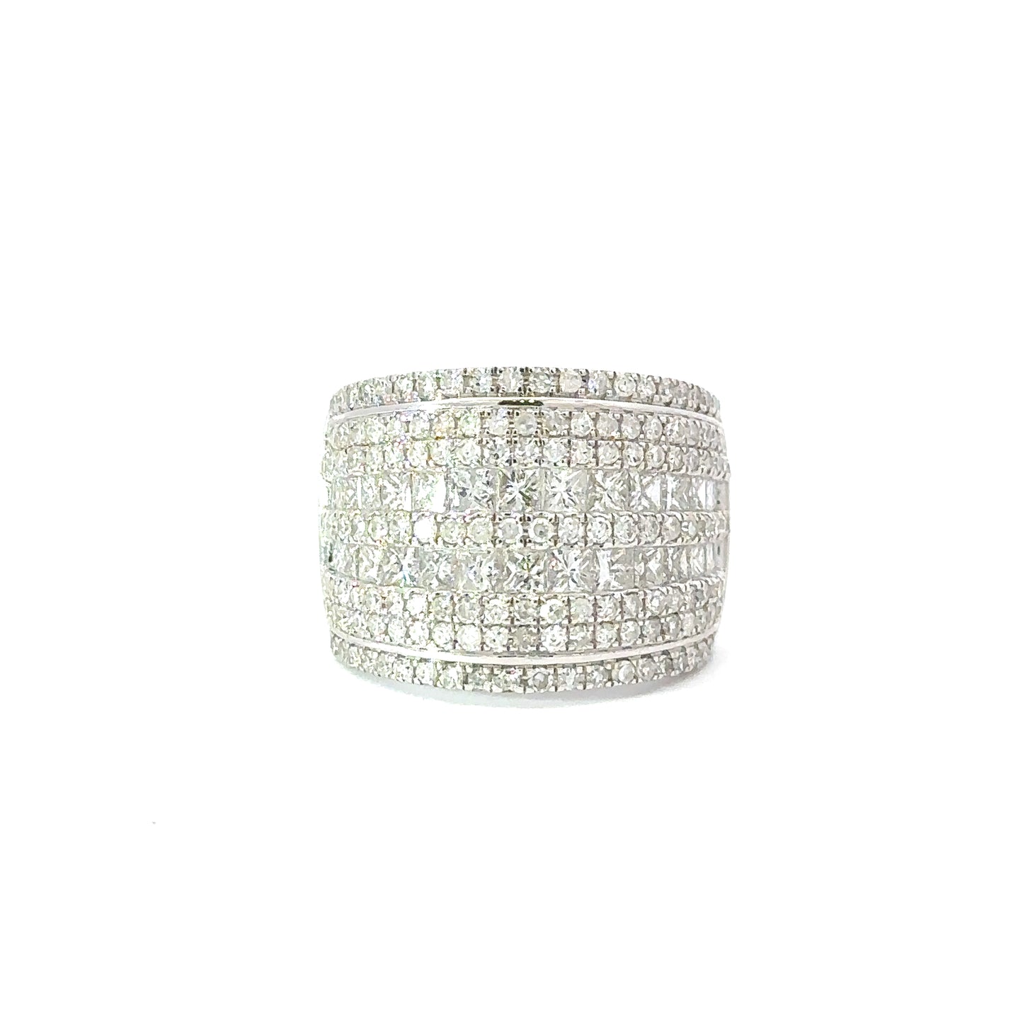 14K White Gold Diamond Cocktail Ring