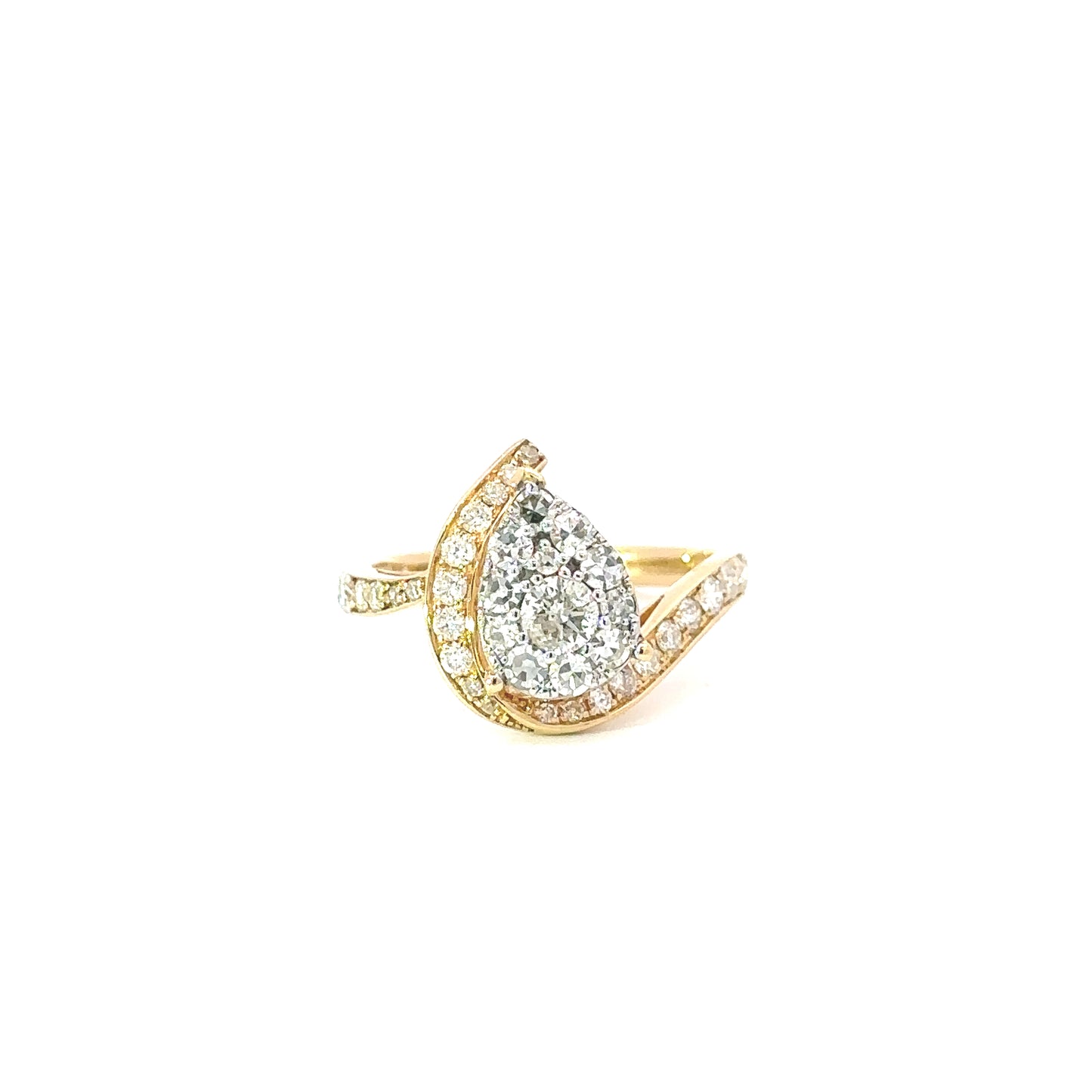 14K Yellow Gold Engagement Ring