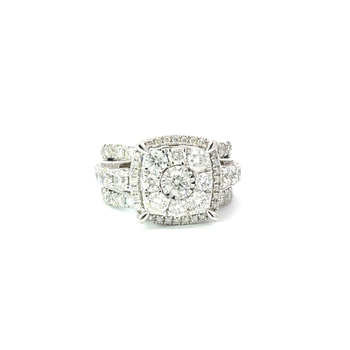 10K White Gold Engagement Ring