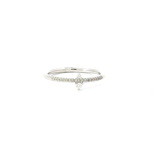 Petite Diamond Solitaire Ring