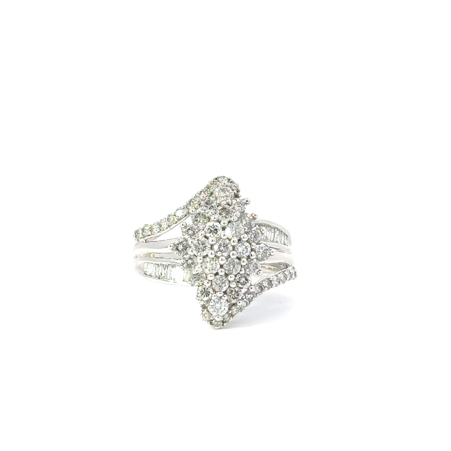 Dazzling Diamond Cluster Ring