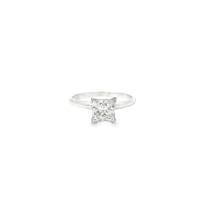 1.5 Carat Princess Cut Lab-Grown Diamond Solitaire Ring