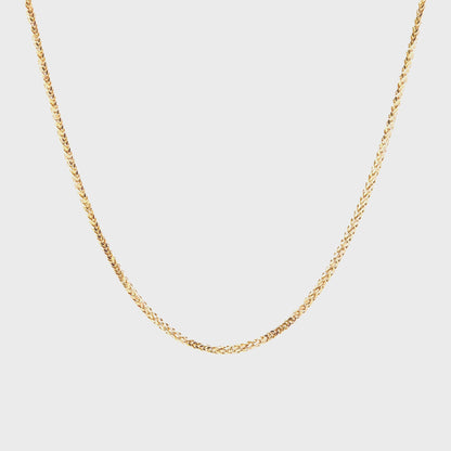 10K Yellow Gold Wheat Chain