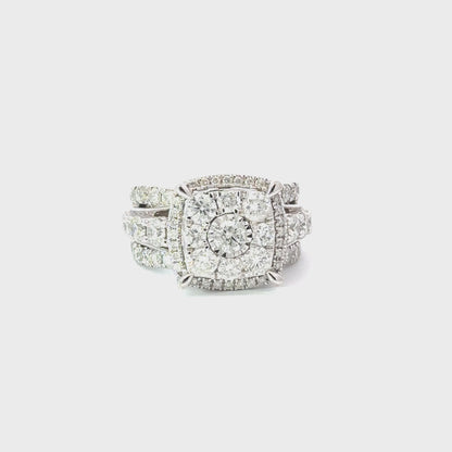 10K White Gold Engagement Ring