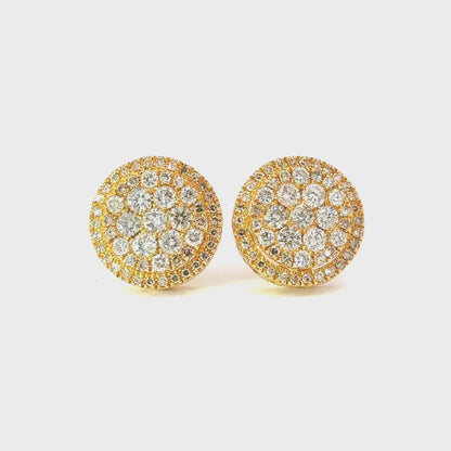 10K Diamond Screwback Earrings