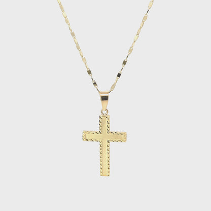 10K Yellow Gold Cross Pendant