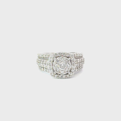 14k White Gold Diamond Ring