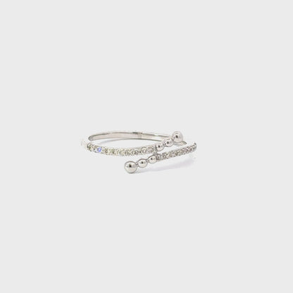 Sleek Diamond Bar Ring