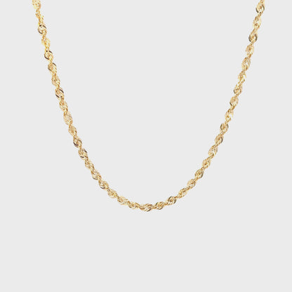 10K Yellow Gold Rope Chain