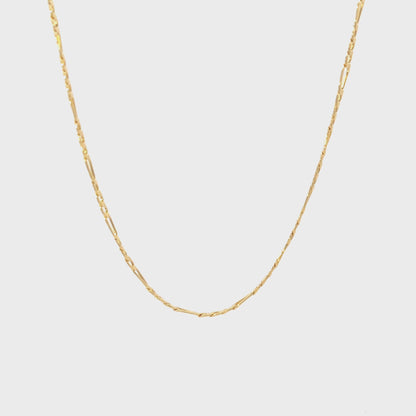 10K Yellow Gold Figaro Chain