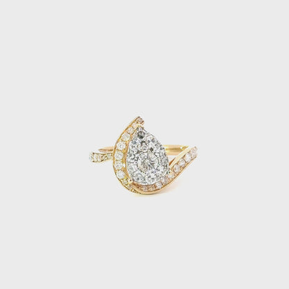 14K Yellow Gold Engagement Ring